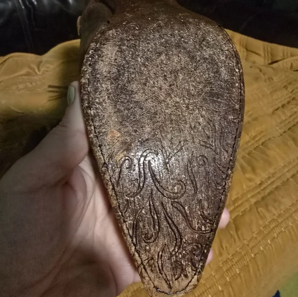 Tony Lama Fringe Cowboy Boots 9.5 - Picture 6 of 16